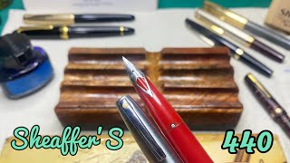 Sheaffer Imperial 440 In Rare Red Colour 😍❤️ Best Vintage Fountain Pen For Beginners In India [upl. by Spracklen752]