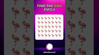 Find The Odd Emoji 👀👀 riddles test competition iq shorts puzzle emoji emojichallenge quiz [upl. by Narik]