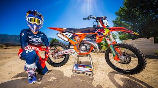 Marvin Musquin  KTM 125 TwoStroke WIDE OPEN [upl. by Swart]