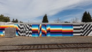 RAD Napa Mural 2  Felipe Pantone quotChromadynamicaquot [upl. by Rudiger]