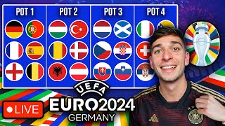 EURO 2024 DRAW LIVE REACTION [upl. by Rosemaria404]