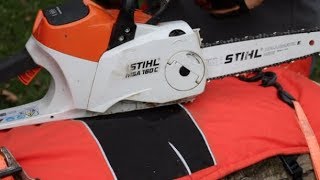 271 Will Stihl Chainsaw Chaps Stop a Battery Powered Chainsaw [upl. by Alesi]