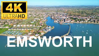 Captivating Aerial Views of Emsworth Havant Hampshire in Stunning 4K [upl. by Nabla]