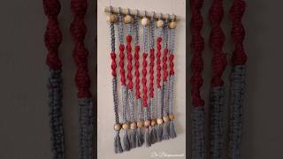 DIY Macrame wall decor♥️ diy trending youtubeshorts macrame [upl. by Ammamaria]