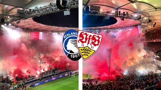 VfB StuttgartFans Pyro  Stuttgart vs Atalanta Bergamo 061124 Champions League [upl. by Pylle]