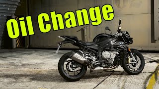 BMW S1000R RR and XR Oil Change [upl. by Giraldo125]