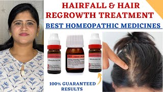 Hairfall and Hair Regrowth Treatment  Hairfall Control Best Homeopathic medicines [upl. by Naz229]