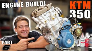 Incredible KTM 350 Engine build from start to finish with a Custom Touch [upl. by Eeralih]