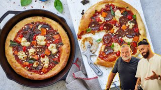 DEEP DISH BBQ BASED PAN PIZZAS EASY [upl. by Margreta]