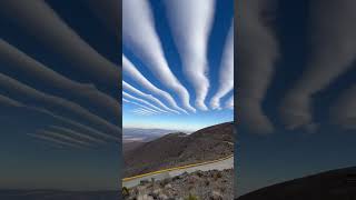 Stunning Banded stratocumulus clouds recorded over Atacama desert in Chile [upl. by Salita28]