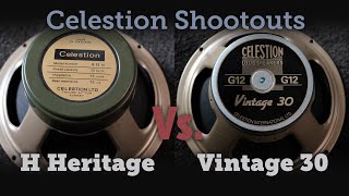 Celestion Vintage 30 G12H Heritage shootout [upl. by Zita360]