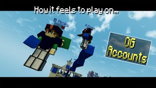 What its like to play on OG Minecraft Accounts [upl. by Nirb234]