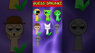 Guess SPRUNKI characters by their VOICES sprunki incredibox [upl. by Retsae760]