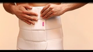 How to wear and use LIPOELASTIC Abdominal belt [upl. by Haynes28]