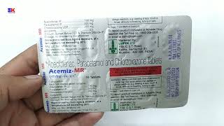 Acemiz MR Tablet  Aceclofenac Paracetamol and Chlorzoxazone Tablets  Acemiz MR Tablet Uses Benefit [upl. by Artus]