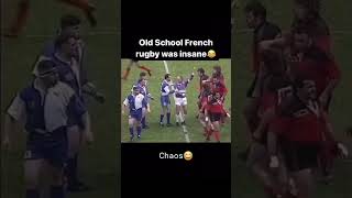 Old school French Rugby chaos frenchrugby rugby sports rugbyhits greatmatessports bighits R [upl. by Worl242]