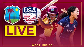 🔴 LIVE  West Indies v USA  U19s Women  1st T20 [upl. by Piefer]