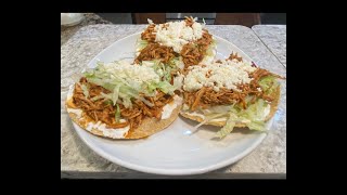 Tostadas de Tinga Cocinando Con Lety [upl. by Yleek852]