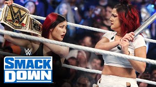 Bayley challenges IYO SKY at WrestleMania SmackDown highlights Feb 2 2024 [upl. by Itnuahsa]