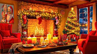 Best Relaxing Christmas Instrumental Music 2024 🎅 Cozy Christmas Ambience With Cracking Fireplace🎄 [upl. by Robinia683]