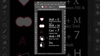 بعض الاختصارات المهمة في الاليستريتور 🔥✅ shortcuts to Master adobe illustrator 2024✅illustration [upl. by Lasley]