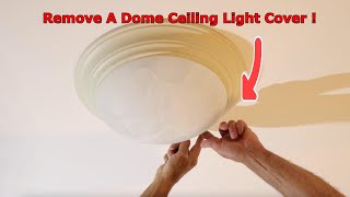 How To Remove A Light Fixture With No Visible Screws [upl. by Garin241]