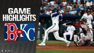 Red Sox vs Royals Game Highlights 8524  MLB Highlights [upl. by Ahsimac925]