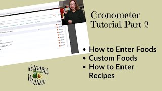 Cronometer Tutorial Part 2  How to Enter Foods Custom Foods and Recipes in Cronometer [upl. by Magner243]