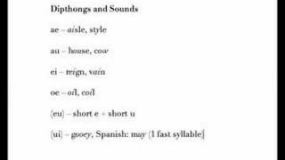 Latin Diphthong Pronunciation [upl. by Affer]