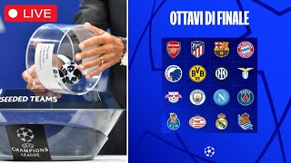 Sorteggi Champions League in DIRETTA 🔴 Le avversarie di Napoli Inter e Lazio [upl. by Asiulairam]