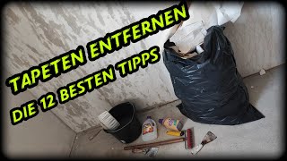 Tapeten ablösen total einfach Die 12 besten Tipps zum Tapeten entfernen in unter 10 Minuten [upl. by Sufur5]