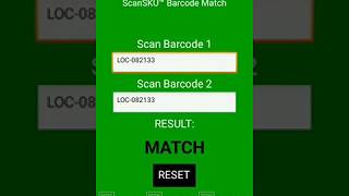 Barcode Match  Comparison Check [upl. by Sara]