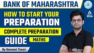 Bank of Maharashtra Recruitment 2022  How To Start Your BOM Generalist Officer Maths Preparation [upl. by Golden]