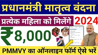 Pradhan Mantri Matru Vandana Yojana 2024  पीएम मातृत्व वंदना योजना का फॉर्म ऐसे भरे  PMMVY 2024 [upl. by Ainehs844]