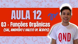 12 Funções Orgânicas Sal Anidrido e Haleto de Ácidos [upl. by Ayita]