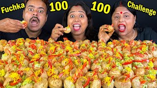 100 FUCHKA EATING CHALLENGE IN 5 MINUTES  PANIPURI  GOLGAPPA EATING CHALLENGE  Indian Eating show [upl. by Bil331]