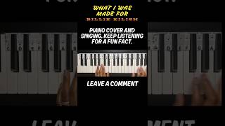 Piano Cover amp Fun Fact  What Was I Made For by Billie Eilish [upl. by Merola]