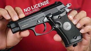 This is Blowback Air Gun  No License Required Beretta Mod 84 FS Co2 BB 177 cal air pistol [upl. by Aitat]