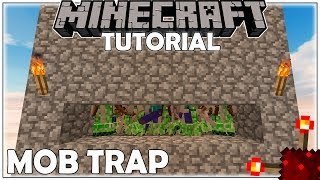 MINECRAFT 112 Mcpe MEGA MOB TRAP SIMPLES Tutorial [upl. by Astor909]