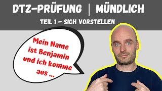 DTZ Mündliche Prüfung Teil 1  A2 B1  Learn German  Deutsch lernen [upl. by Orban]