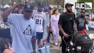 Jadakiss Brings Kyrie Irving And Jayson Tatum To Rucker Park [upl. by Kralc]