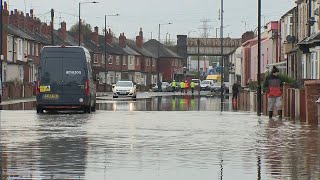 Yorkshire hit by severe flooding [upl. by Yahsal]