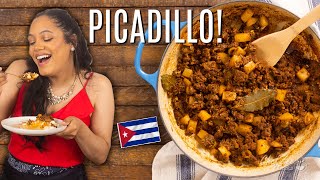 Cuban Style Picadillo  Ground Beef Recipes  Chef Zee Cooks [upl. by Inig]