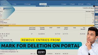 How to Remove Marked for Deletion on Portal in GSTR1  Tally Prime  Tally TDL [upl. by Anastas]