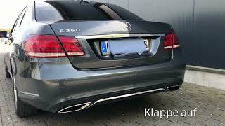 Underground Exhaust Mercedes W212 E350 Stage 3 Klappenauspuff Sound [upl. by Alexander]