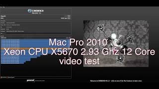 Mac Pro 2010 Intel Xeon X5670 CPU 293 Ghz 12 Core video test [upl. by Marita]