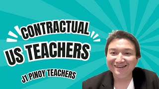 J1 PINOY TEACHER IN AMERICA  Contractual ba ang mga Teacher sa America [upl. by Yecart]