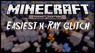 EASIEST XRAY GLITCH in Minecraft PE  MCPE Xray Trick Pocket Edition [upl. by Eisseb]