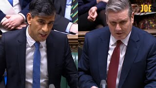 HIGHLIGHTS Rishi Sunak faces Keir Starmer at PMQs ahead of Gaza ceasefire vote [upl. by Grefe]