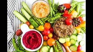 Homemade Crudités Platter with Three Dips [upl. by Lewis]